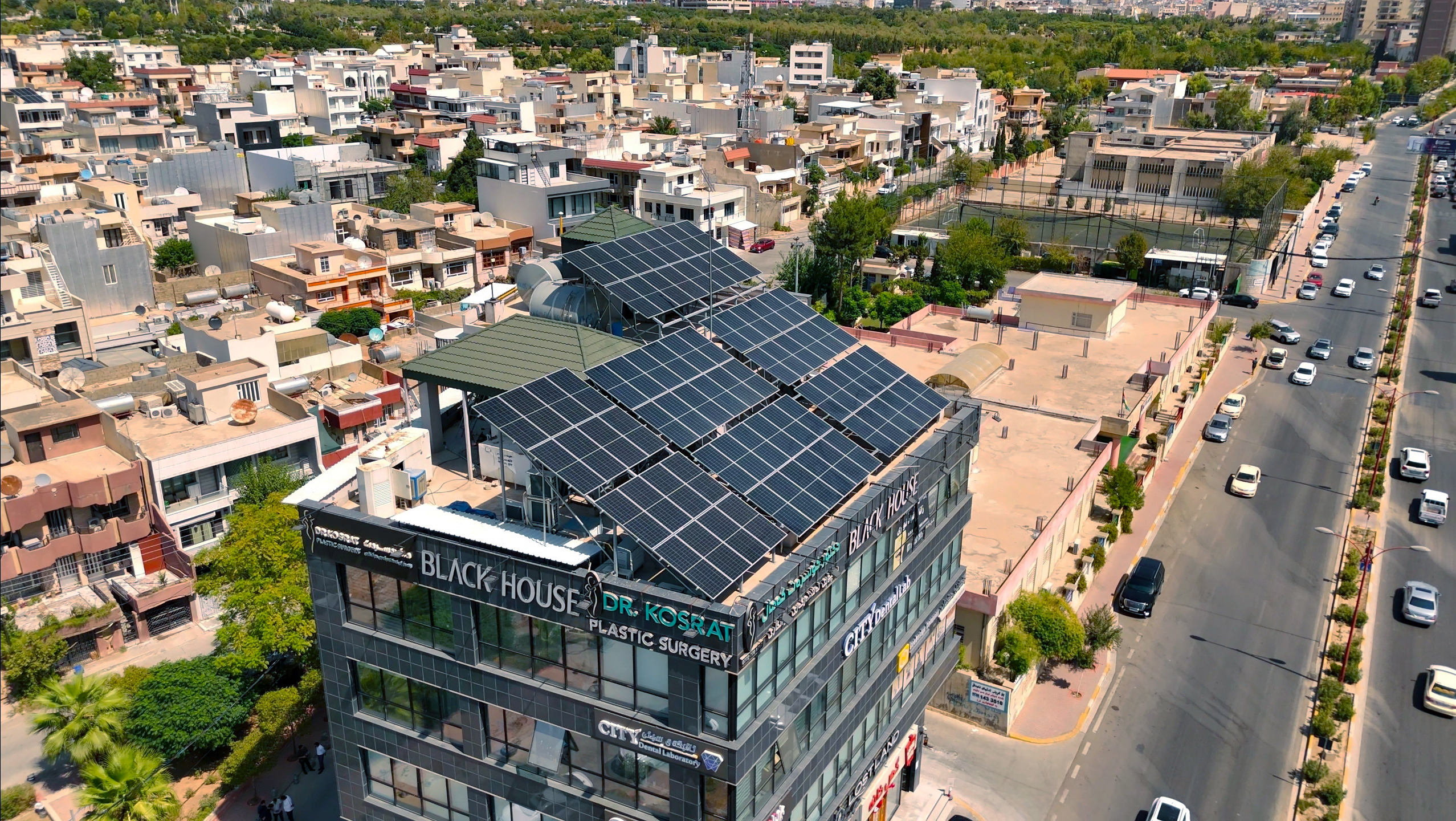 Installing 62.7 hybrid system for black house building in Sulaymaniyah 